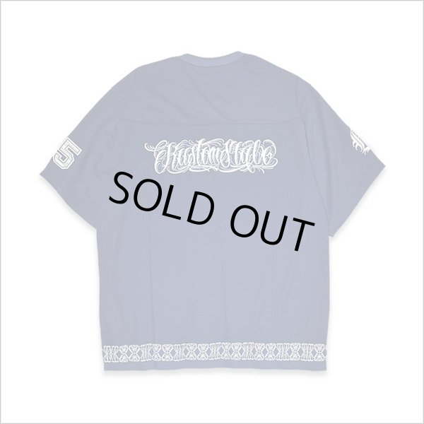 画像2: 【送料無料】KustomStyle カスタムスタイル FUCKIN' SCRIPT- FOOTBALL JERSEY NAVY (2)