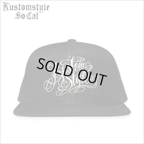 画像1: KustomStyle カスタムスタイル NORM LOGO スナップバックCAP BLACK (1)
