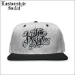 画像1: KustomStyle カスタムスタイル NORM LOGO スナップバックCAP BLACK/H.GRAY (1)