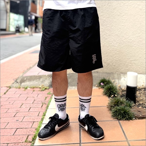 画像2: 【送料無料】KustomStyle カスタムスタイル BAGGED ナイロンショーツ BLACK (2)