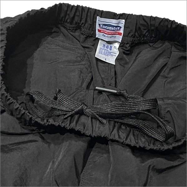 画像6: 【送料無料】KustomStyle カスタムスタイル BAGGED ナイロンショーツ BLACK (6)