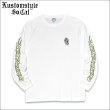 画像1: KustomStyle カスタムスタイル SHOEBOX L/S Tシャツ WHITE (1)