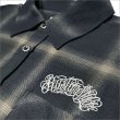 画像4: 【送料無料】KustomStyle カスタムスタイル HAVOC L/Sチェックシャツ BLACK (4)