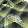 画像4: 【送料無料】KustomStyle カスタムスタイル HAVOC L/Sチェックシャツ GREEN (4)