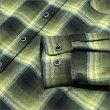画像5: 【送料無料】KustomStyle カスタムスタイル HAVOC L/Sチェックシャツ GREEN (5)