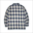 画像2: 【送料無料】KustomStyle カスタムスタイル HAVOC L/Sチェックシャツ L.BLUE (2)