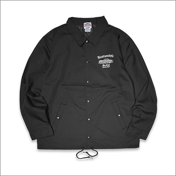 画像2: 【送料無料】KustomStyle カスタムスタイル QC コーチジャケット BLACK (2)