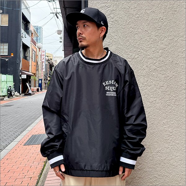 画像3: 【送料無料】KustomStyle カスタムスタイル SHADES プルオーバー ウインドブレーカー BLACK (3)