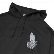 画像5: 【送料無料】KustomStyle カスタムスタイル SKULL ROSE PRAYING HANDS プルオーバーパーカー BLACK (5)
