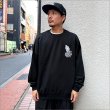 画像3: 【送料無料】KustomStyle カスタムスタイル SKULL ROSE PRAYING HANDS クルーネックスウェット BLACK (3)
