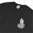 画像5: 【送料無料】KustomStyle カスタムスタイル SKULL ROSE PRAYING HANDS クルーネックスウェット BLACK (5)