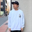 画像3: 【送料無料】KustomStyle カスタムスタイル SKULL ROSE PRAYING HANDS クルーネックスウェット ASH (3)
