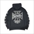 画像2: 【送料無料】KustomStyle カスタムスタイル IRON CROSS 25th ZIPパーカー BLACK (2)