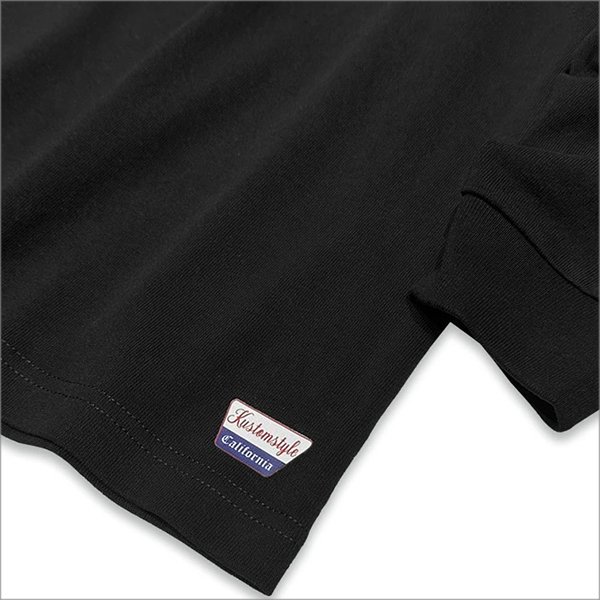 画像5: 【送料無料】KustomStyle カスタムスタイル BARONESS ヘヴィーウェイトBIG L/S Tシャツ BLACK (5)