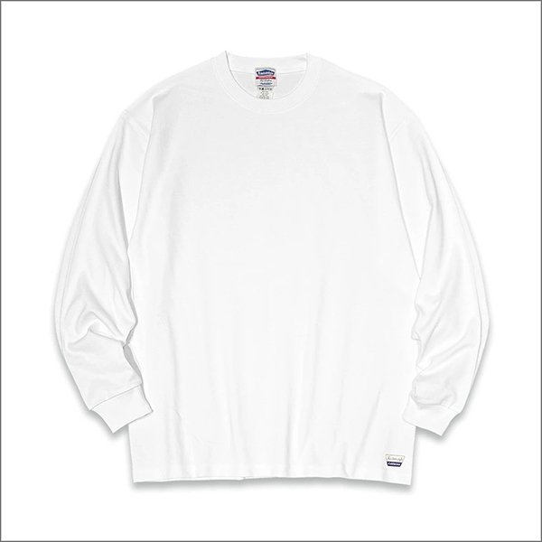 画像2: 【送料無料】KustomStyle カスタムスタイル BARONESS ヘヴィーウェイトBIG L/S Tシャツ WHITE (2)