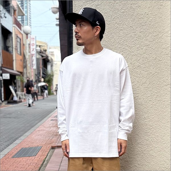 画像3: 【送料無料】KustomStyle カスタムスタイル BARONESS ヘヴィーウェイトBIG L/S Tシャツ WHITE (3)
