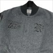 画像5: 【送料無料】KustomStyle x US VERSUS THEM BROTHERHOOD MELTON VARSITY JKT CHARCOAL (5)