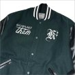 画像5: 【送料無料】KustomStyle x US VERSUS THEM BROTHERHOOD MELTON VARSITY JKT GREEN (5)