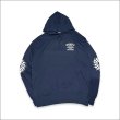 画像2: 【送料無料】KustomStyle カスタムスタイル HOURGLASS プルオーバーパーカー NAVY (2)