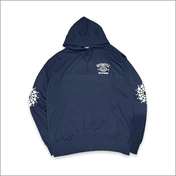 画像2: 【送料無料】KustomStyle カスタムスタイル HOURGLASS プルオーバーパーカー NAVY (2)