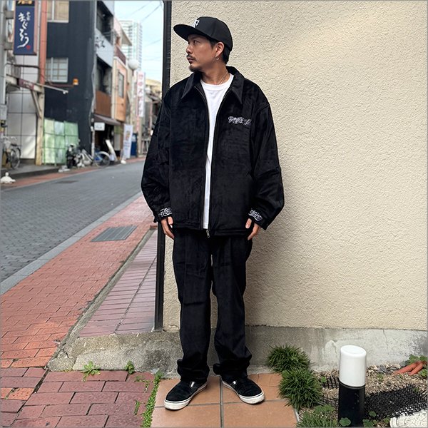 画像3: 【送料無料】KustomStyle カスタムスタイル RESPECT&TRUST HW JACKET BLACK VELOUR (3)