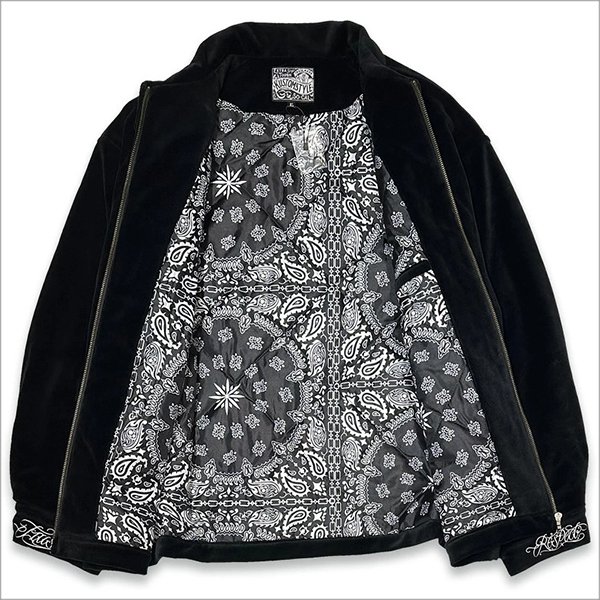 画像4: 【送料無料】KustomStyle カスタムスタイル RESPECT&TRUST HW JACKET BLACK VELOUR (4)
