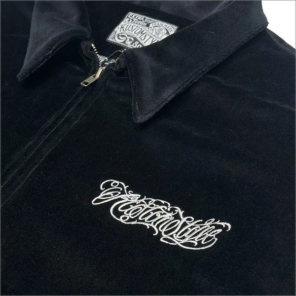 画像5: 【送料無料】KustomStyle カスタムスタイル RESPECT&TRUST HW JACKET BLACK VELOUR (5)