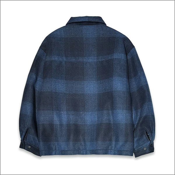 画像2: 【送料無料】KustomStyle カスタムスタイル RESPECT&TRUST HW JACKET NAVY CHECK (2)