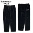 画像1: 【送料無料】KustomStyle カスタムスタイル RESPECT&TRUST VELOUR パンツ BLACK (1)