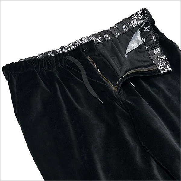 画像3: 【送料無料】KustomStyle カスタムスタイル RESPECT&TRUST VELOUR パンツ BLACK (3)