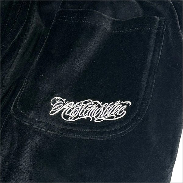 画像4: 【送料無料】KustomStyle カスタムスタイル RESPECT&TRUST VELOUR パンツ BLACK (4)