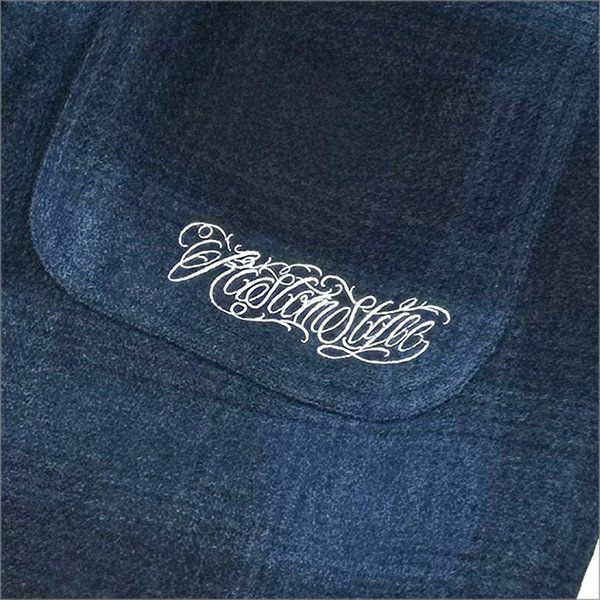 画像4: 【送料無料】KustomStyle カスタムスタイル RESPECT&TRUST CHECK WOOL パンツ NAVY (4)