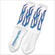 画像2: KustomStyle カスタムスタイル FLAMES SOCKS WHITE (2)