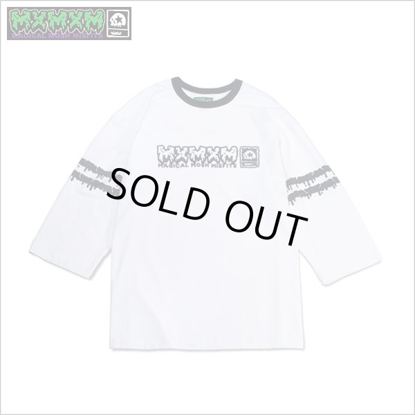 画像1: 【40％OFF】MxMxM マジカルモッシュミスフィッツ MxMxM どろどろ FOOTBALL Tシャツ WHITE (1)