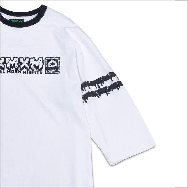 画像4: 【40％OFF】MxMxM マジカルモッシュミスフィッツ MxMxM どろどろ FOOTBALL Tシャツ WHITE (4)