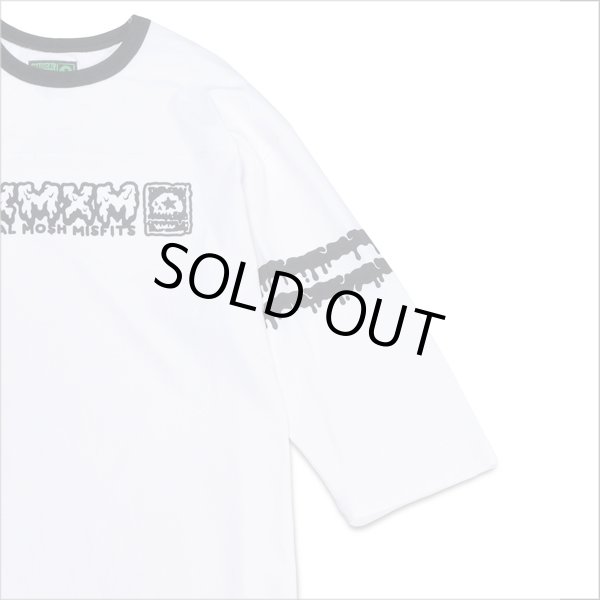 画像4: 【40％OFF】MxMxM マジカルモッシュミスフィッツ MxMxM どろどろ FOOTBALL Tシャツ WHITE (4)