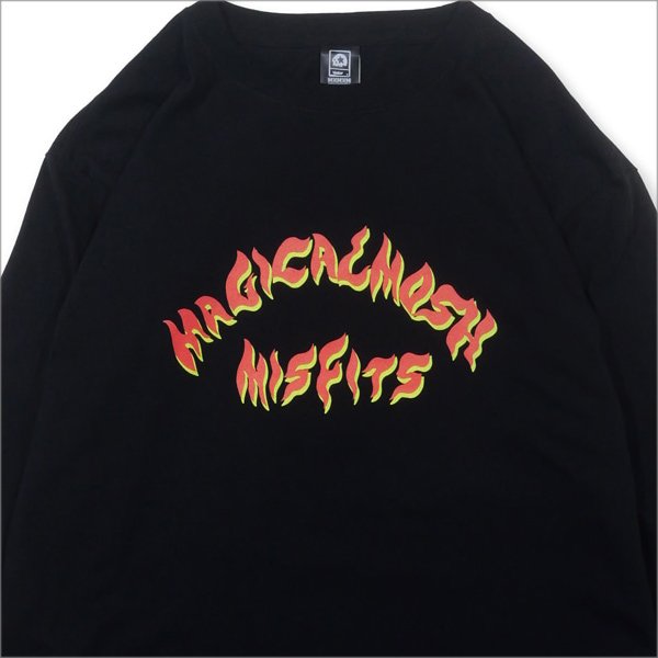 画像3: MxMxM マジカルモッシュミスフィッツ MxMxM FIRE L/S Tシャツ BLACK (3)
