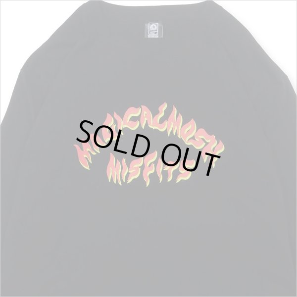 画像3: MxMxM マジカルモッシュミスフィッツ MxMxM FIRE L/S Tシャツ BLACK (3)