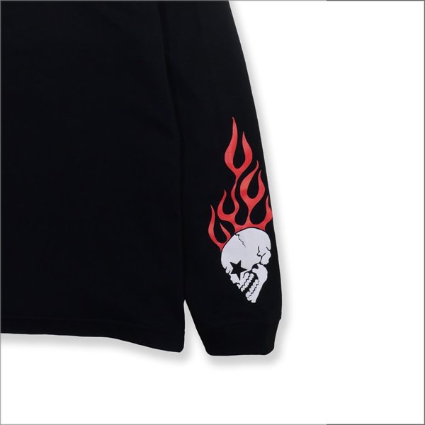 画像4: MxMxM マジカルモッシュミスフィッツ MxMxM FIRE L/S Tシャツ BLACK (4)