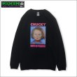 画像1: MxMxM x CHUCKY LET'S BE FRIENDS L/S Tシャツ BLACK (1)
