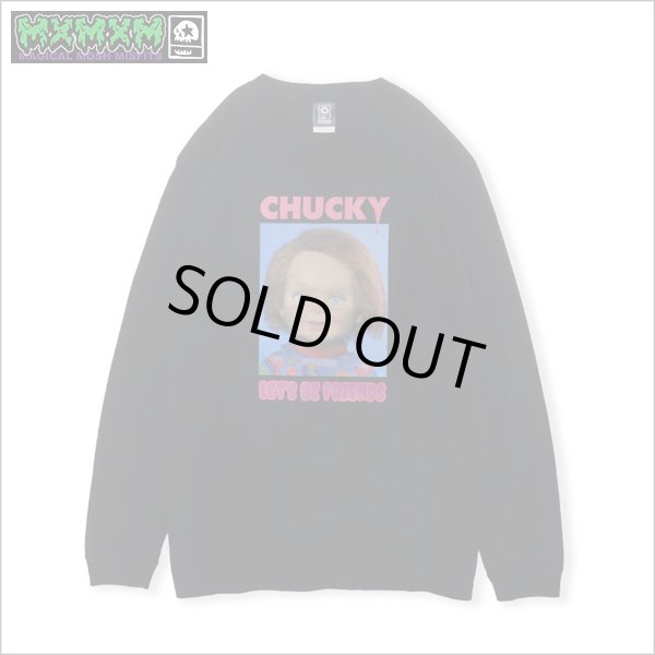 画像1: MxMxM x CHUCKY LET'S BE FRIENDS L/S Tシャツ BLACK (1)