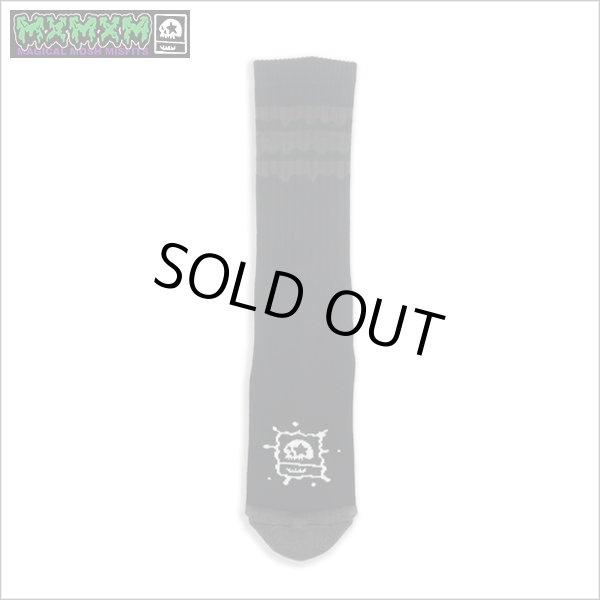 画像1: MxMxM マジカルモッシュミスフィッツ どろどろ MxMxM SOX BLACK/BLACK (1)