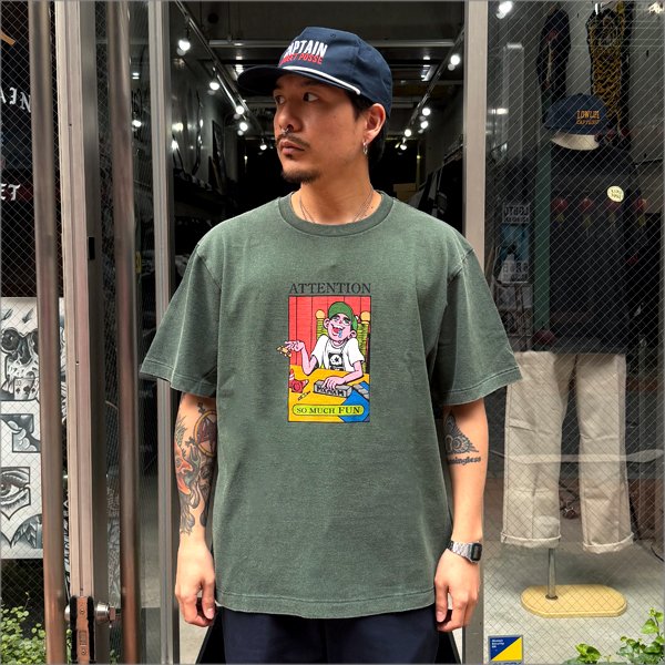 画像2: MxMxM マジカルモッシュミスフィッツ YUBISUKE CHUDOKU Tシャツ GREEN (2)