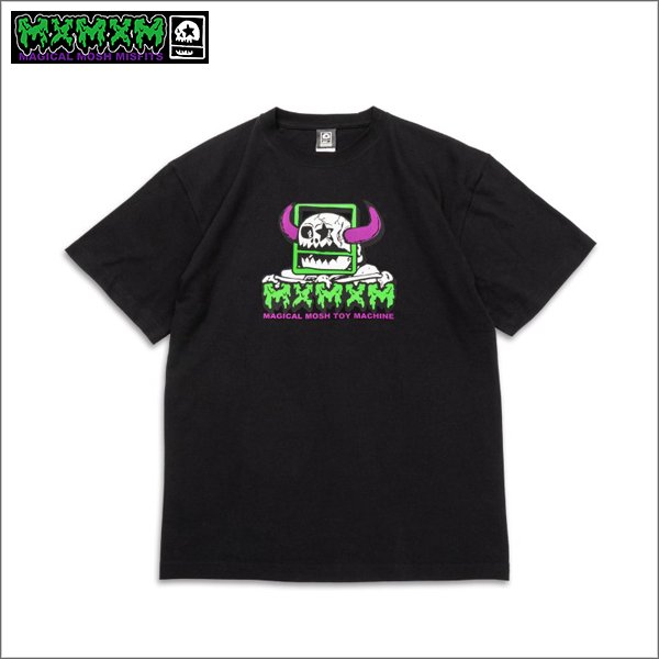 画像1: MxMxM x TOY MACHINE マジカルモッシュミスフィッツ MMM MONSTER Tシャツ BLACK (1)