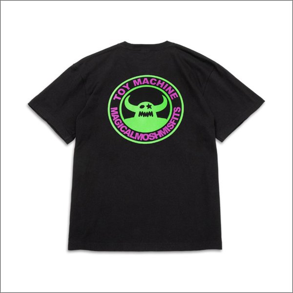画像2: MxMxM x TOY MACHINE マジカルモッシュミスフィッツ MMM MONSTER Tシャツ BLACK (2)