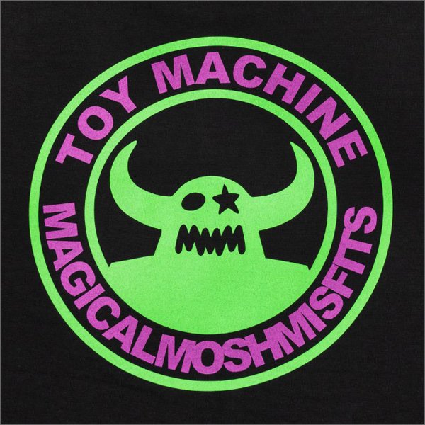 画像5: MxMxM x TOY MACHINE マジカルモッシュミスフィッツ MMM MONSTER Tシャツ BLACK (5)