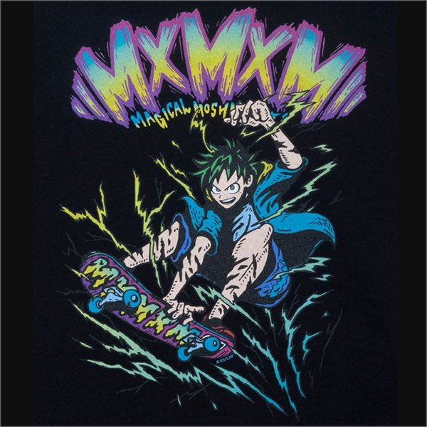 画像4: 【送料無料】MxMxM x 僕のヒーローアカデミア DEKU P/Oパーカー BLACK (4)