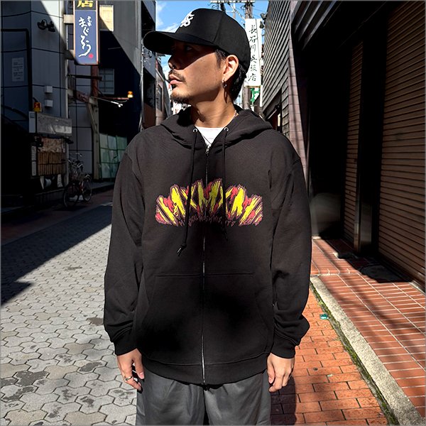 画像3: 【送料無料】MxMxM x 僕のヒーローアカデミア BAKUGO ZIPパーカー BLACK (3)