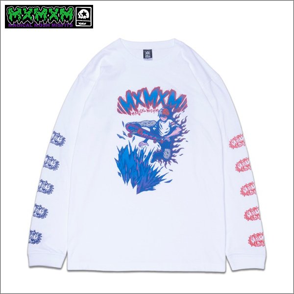 画像1: MxMxM x 僕のヒーローアカデミア TODOROKI Tシャツ WHITE (1)