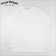 画像1: over print オーバープリント EMB logo Tシャツ WHITE (1)